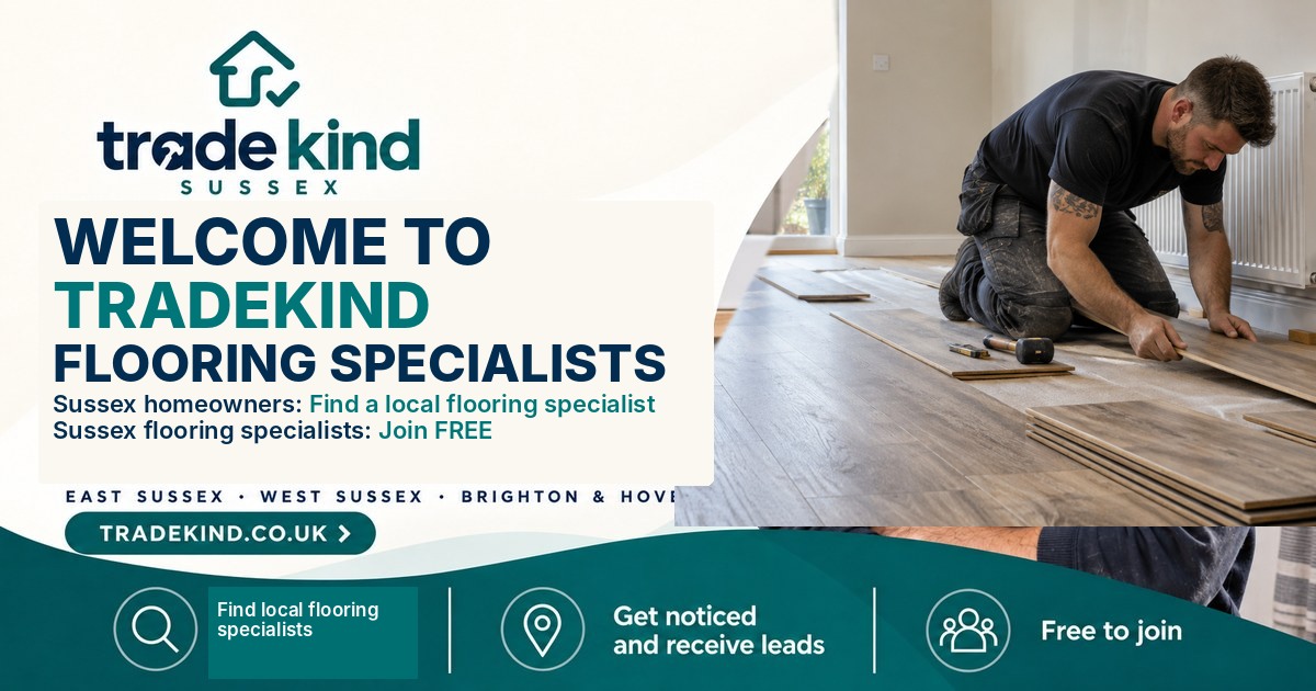 Flooring specialist checking subfloor levels before fitting new flooring in a UK home