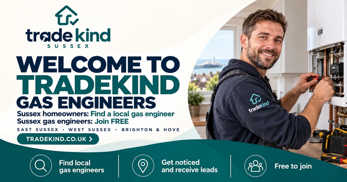 Gas engineer checking a domestic boiler in a UK home